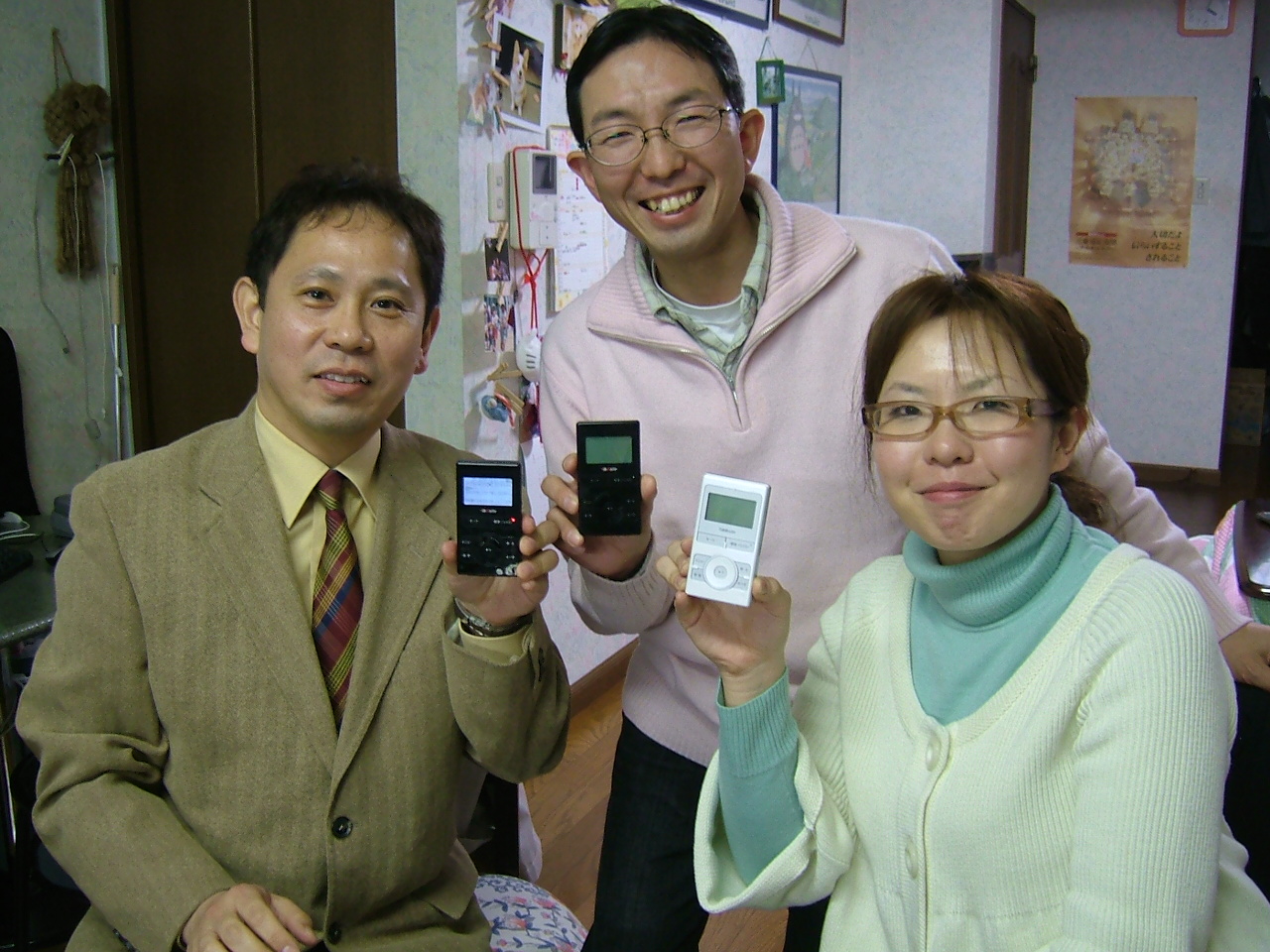 トークマスターのご担当者が自宅に取材に来てくださったときの写真