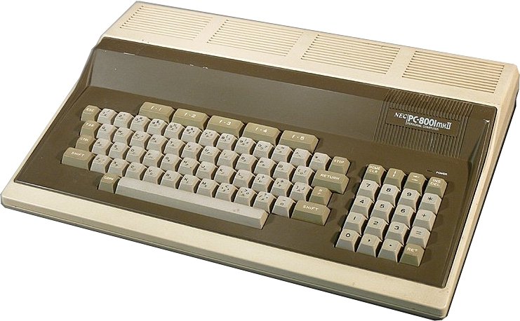 NEC PC-8001mkIIの実機写真