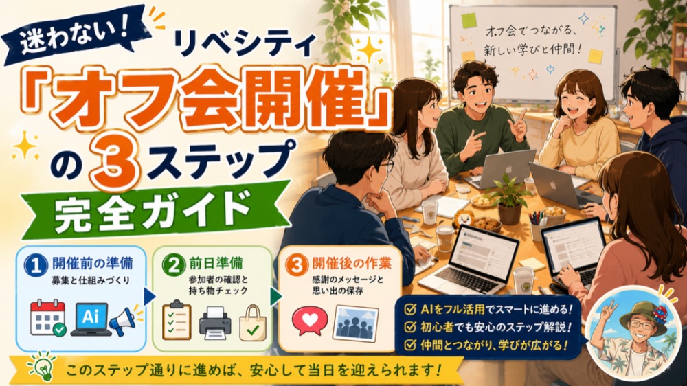 オフ会主催の3ステップ完全ガイド