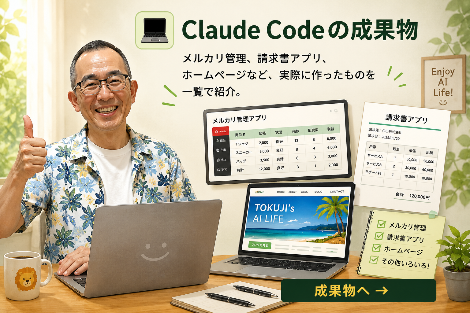Claude Codeの成果物イメージ