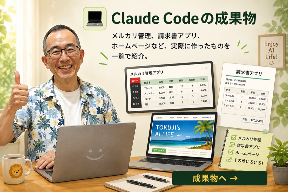 Claude Codeの成果物イメージ