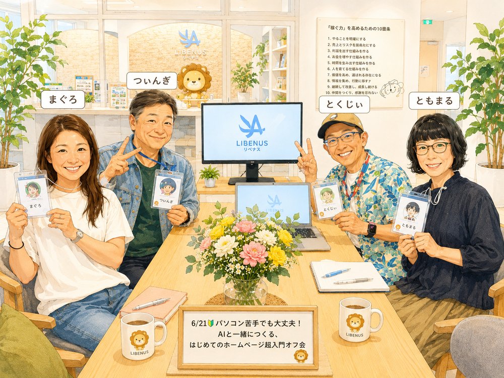 6/21 はじめてのHP超入門 記念イラスト