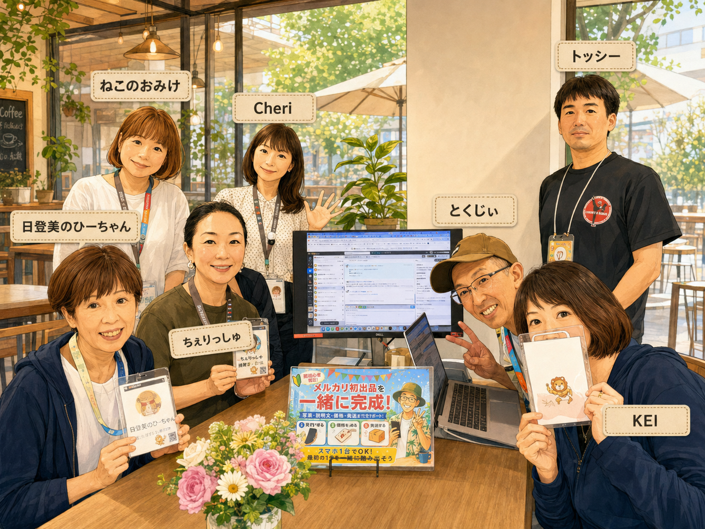 8/23 超初心者向けメルカリ販売入門 記念イラスト