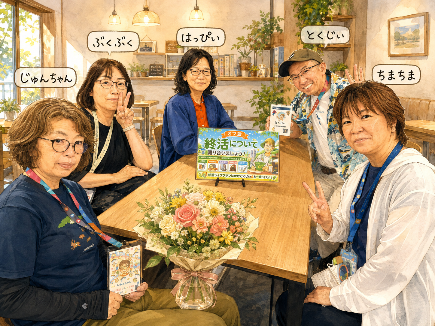 8/23 終活について語り合うオフ会 記念イラスト