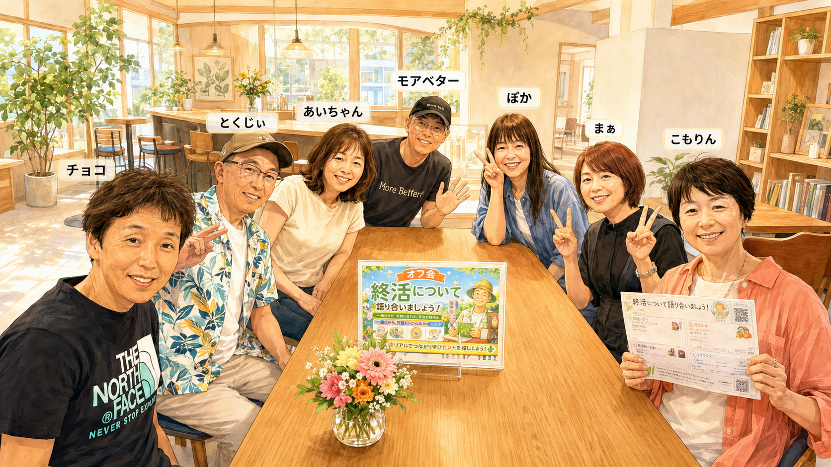 8/31 終活について語り合うオフ会 記念イラスト